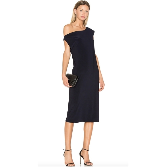 Norma Kamali Drop Shoulder Cocktail Dress Size XL - Picture 1 of 13